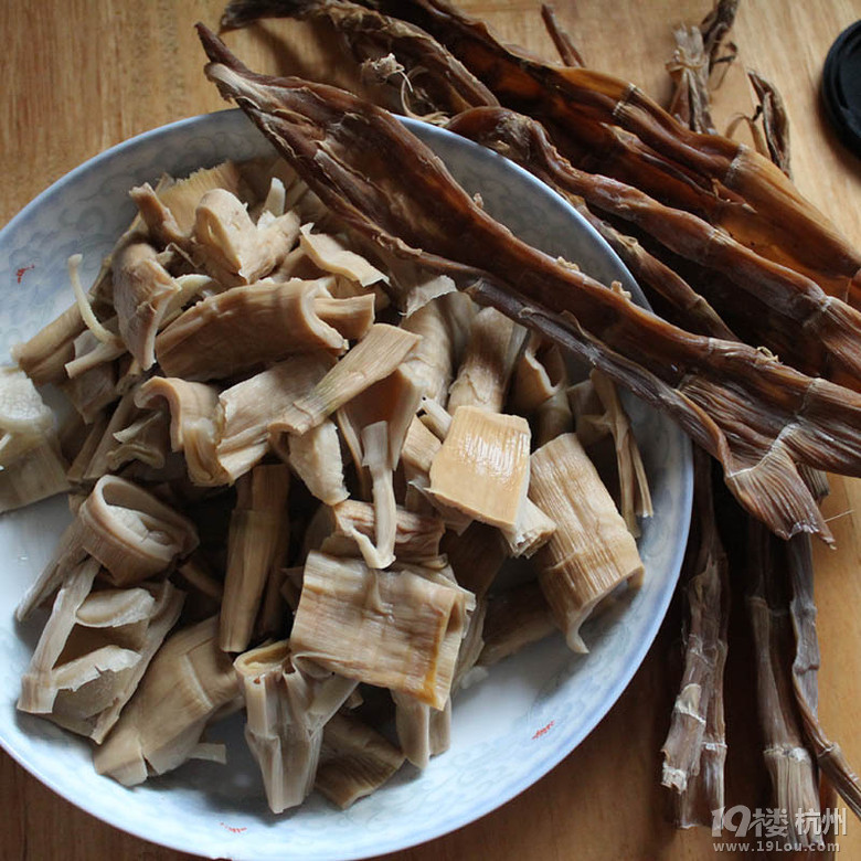 山水茶人，家里的龍井茶與筍干 喜歡的朋友多多支持