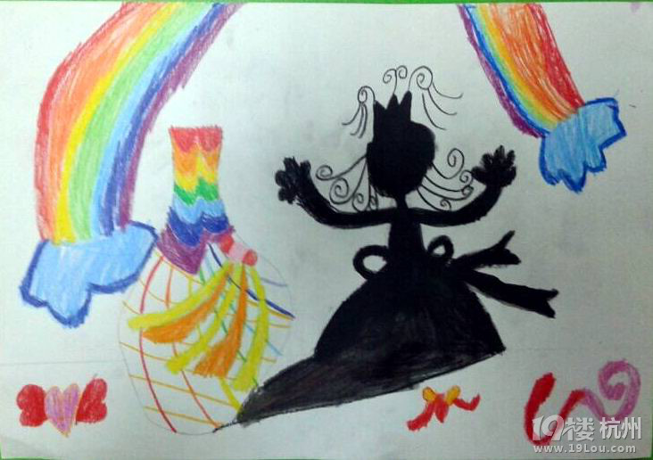 《影子的畅想》--6-7岁幼儿美术作品 心童画-幼