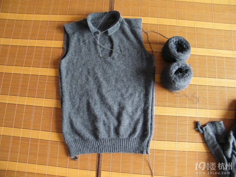 给家里男人织的第一件毛衣-编织-手工DIY-杭州