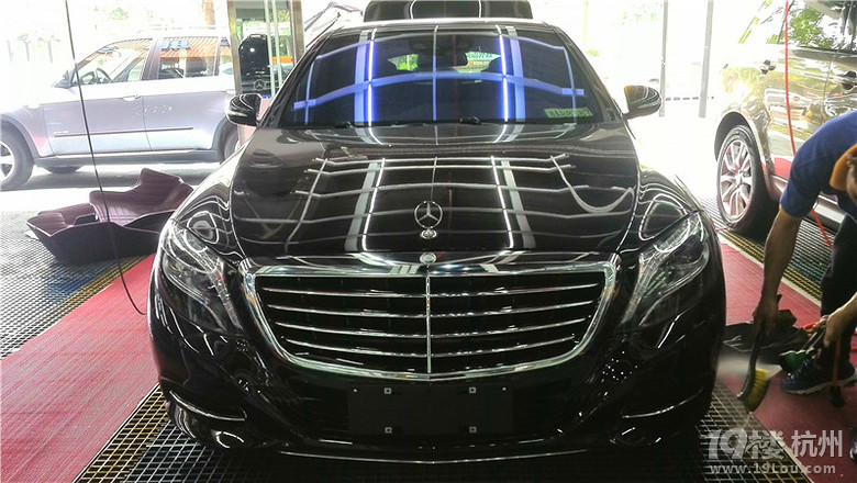 杭州奔驰S400L漆面镀晶,汽车漆面保养,杭州S