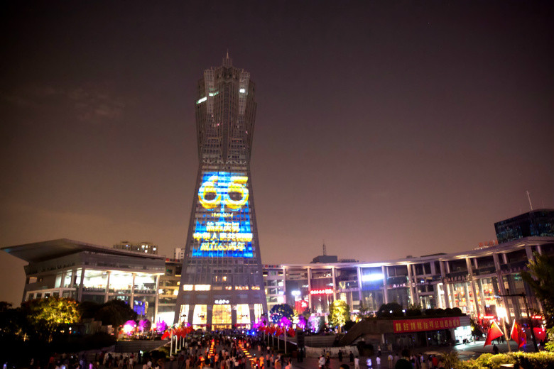 西湖文化广场3D灯光秀-风景照-19摄区-杭州19