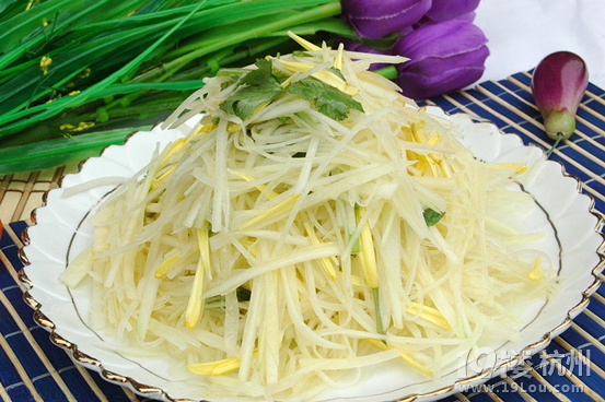 木瓜怎么吃:爽口木瓜丝的做法-家常菜-19楼私房