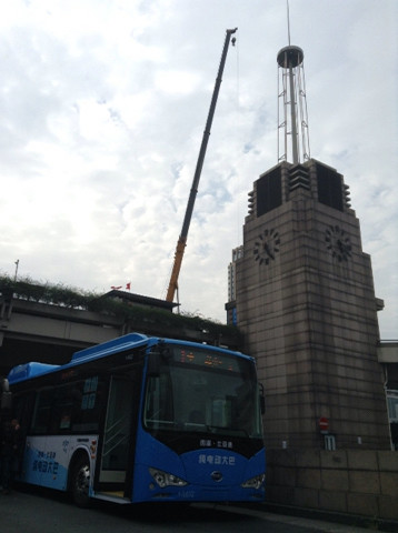 城站火车站的大钟在修了!-手机随手拍-杭州19