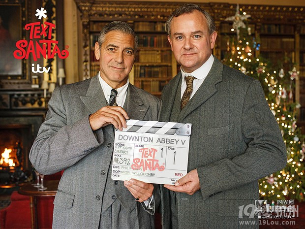 克鲁尼客串《唐顿庄园》片场照曝光圣诞特辑亮