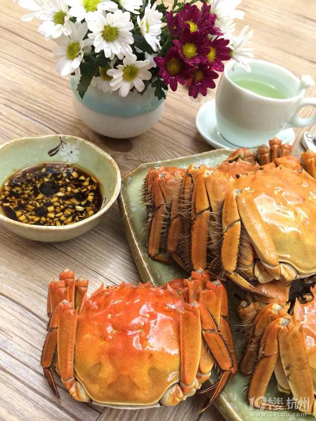 冬至蟹兒最肥美----菊花茶清蒸大閘蟹