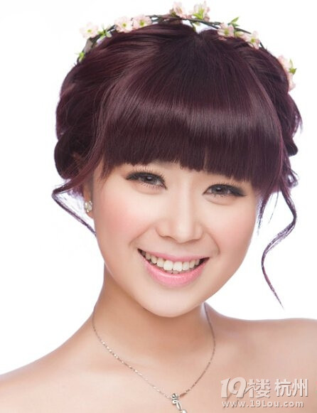 韩式齐刘海新娘发型 可爱系-谈婚说嫁-结婚大本