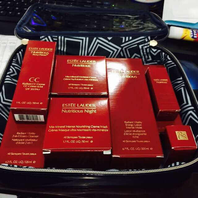 日本入雅思兰黛红石榴整套超级合算-美容护肤