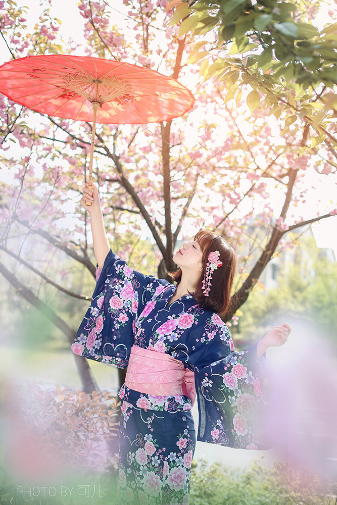 日本樱花 唯美和服写真,画面太美!斑竹,我要上