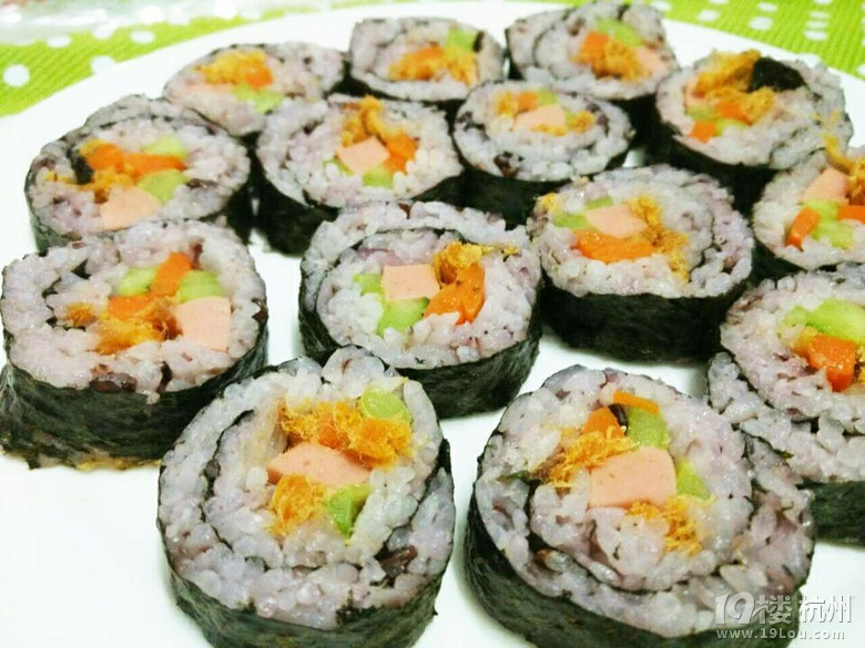 薇薇厨房--我的营养早餐之寿司-家常菜-19楼私房菜-杭州19楼