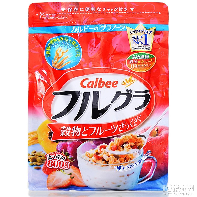 日本进口 Calbee\/卡乐比营养早餐 水果颗粒果仁