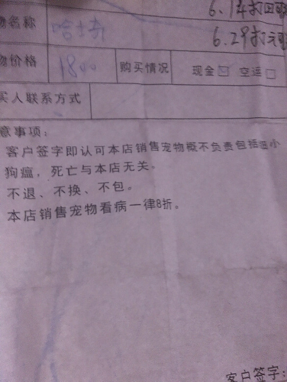 这样的宠物店霸王条款骗了多少人,公安管不-新