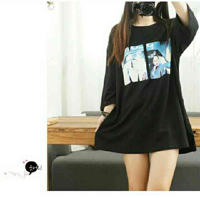 学院风MM暗花纹短袖T恤 衣长73肩宽59 胸围1