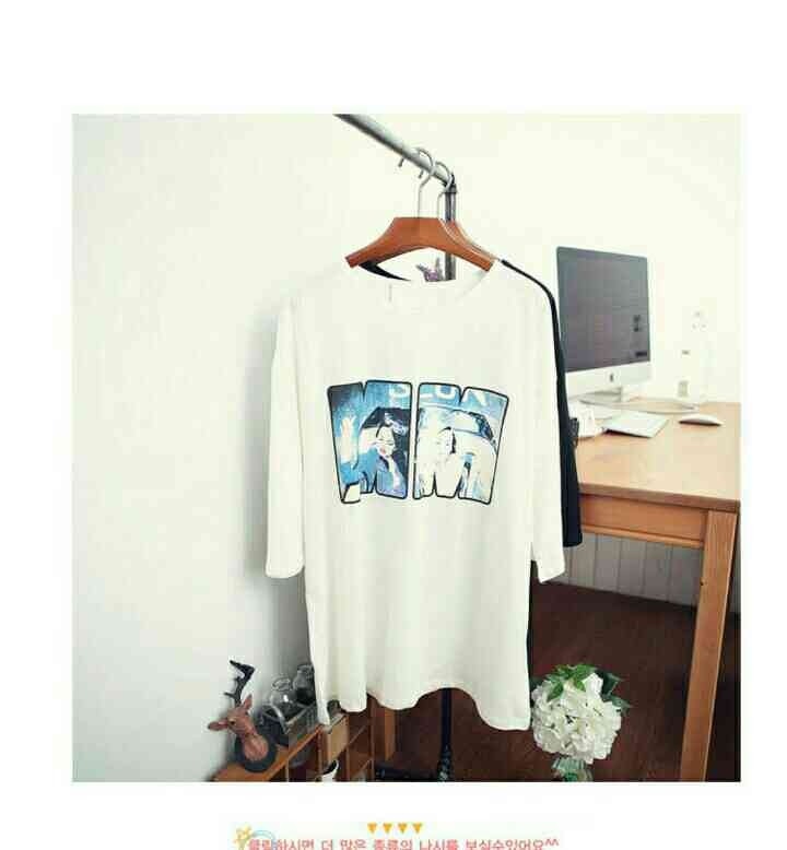 学院风MM暗花纹短袖T恤 衣长73肩宽59 胸围1