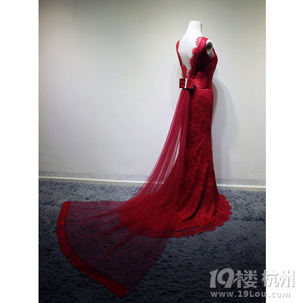 全新定制新娘结婚敬酒露背晚礼服-婚礼用品转