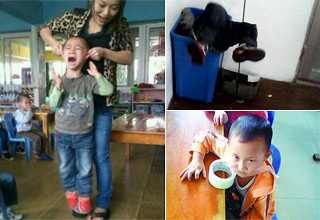 һ����ͯ����ʦ��ǽ�����������