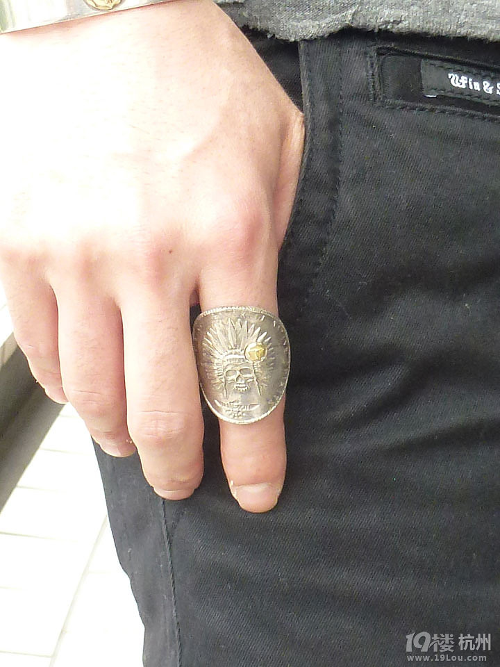 T&K酋长骷髅硬币戒指-奢侈品-咖啡大教室-杭