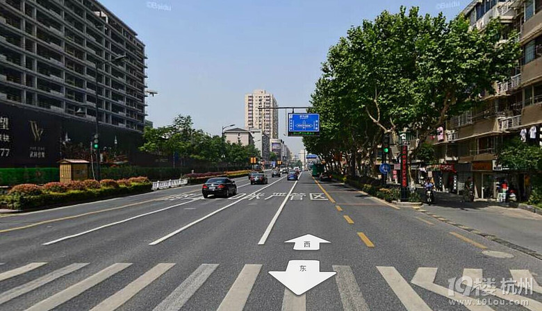 大塘新村出来往南走湖墅南路实线变道被拍-我