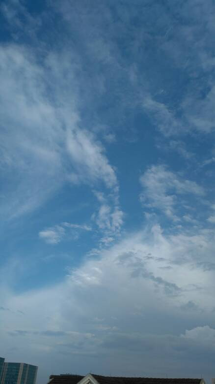 今天早上的天空