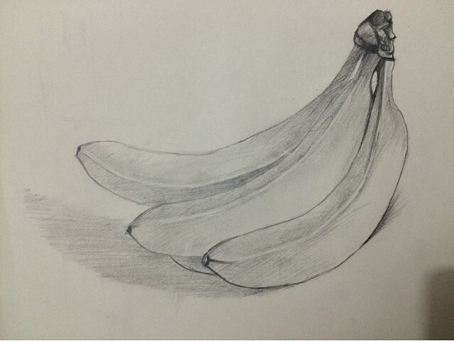香蕉、阴影不太会画、另外不够弯