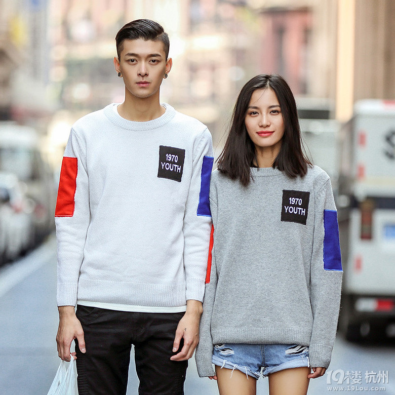 新款修身圆领时尚新潮毛衣-淘宝网-Shopping帮