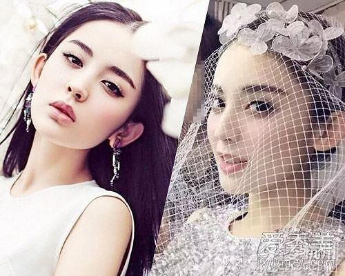 张翰前任现任女友比美:古力娜扎婚纱照造型PK