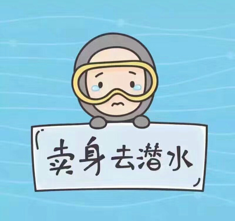 新进潜水员入手装备韩国表情包萝莉小图片