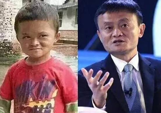 去年,8岁男孩 范小勤因酷似马云成为网红.