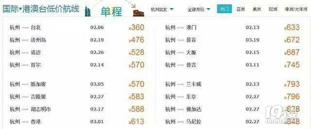 买飞机票哪里买最便宜去杭州