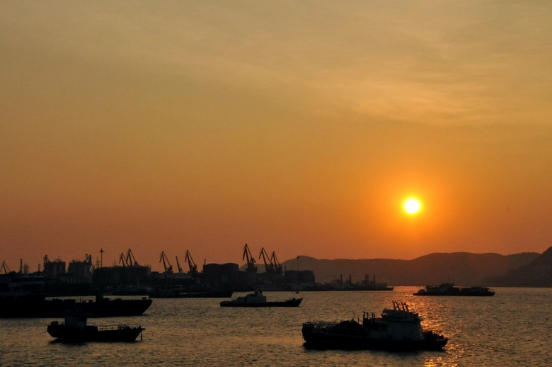 跟著夕陽走