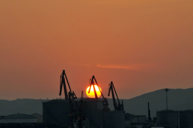 跟著夕陽走