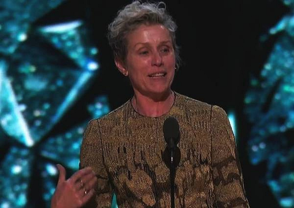 弗兰西斯获90届奥斯卡最佳女主 邀所有女性获