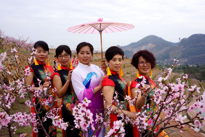 陈店村举办桃花节(三)