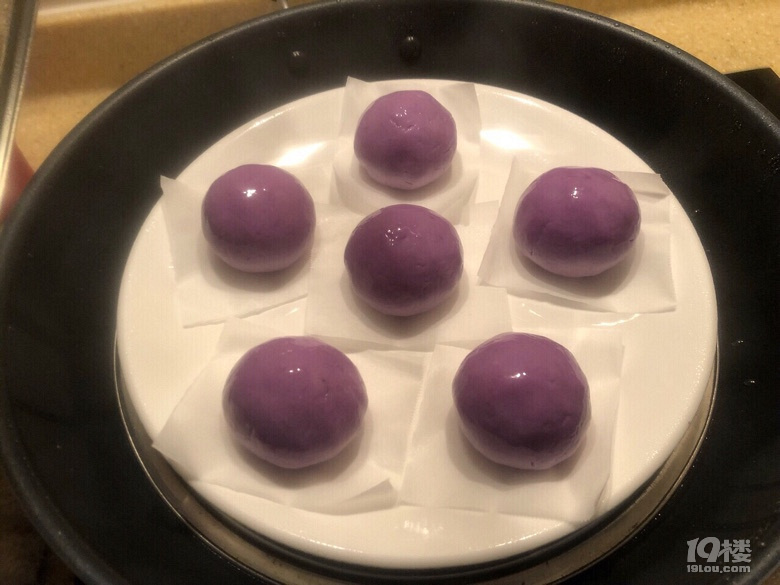 我就是喜歡美麗的色彩--紫薯團(tuán)子（隔天皮也不會硬）