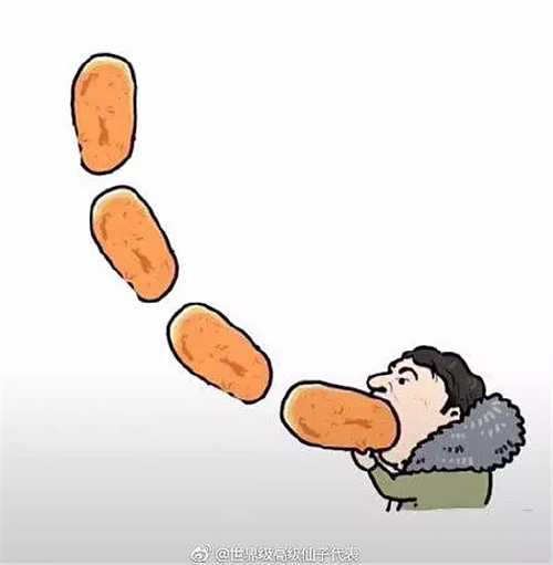 王思聪就是饿死,也不该吃这个热狗