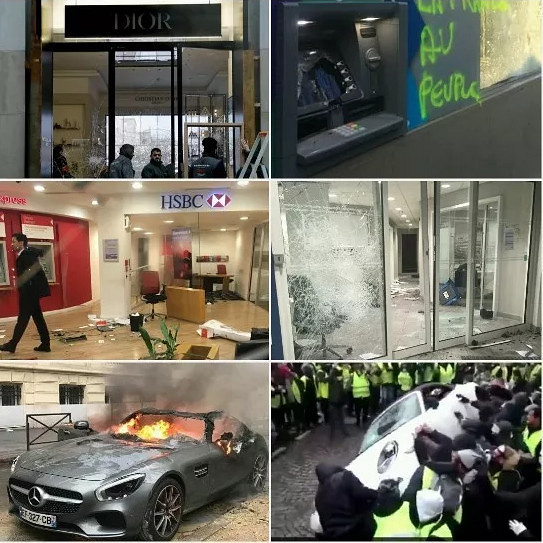 法國(guó)淪陷！歐洲多國(guó)暴亂！Dior LV奢侈品店被瘋狂打砸！
