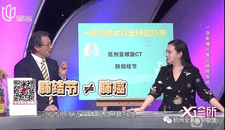 一张影像片读出肺癌危机!杭州全景李成州院长受邀做客《X诊所》!