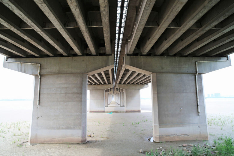 下沙大桥及江景