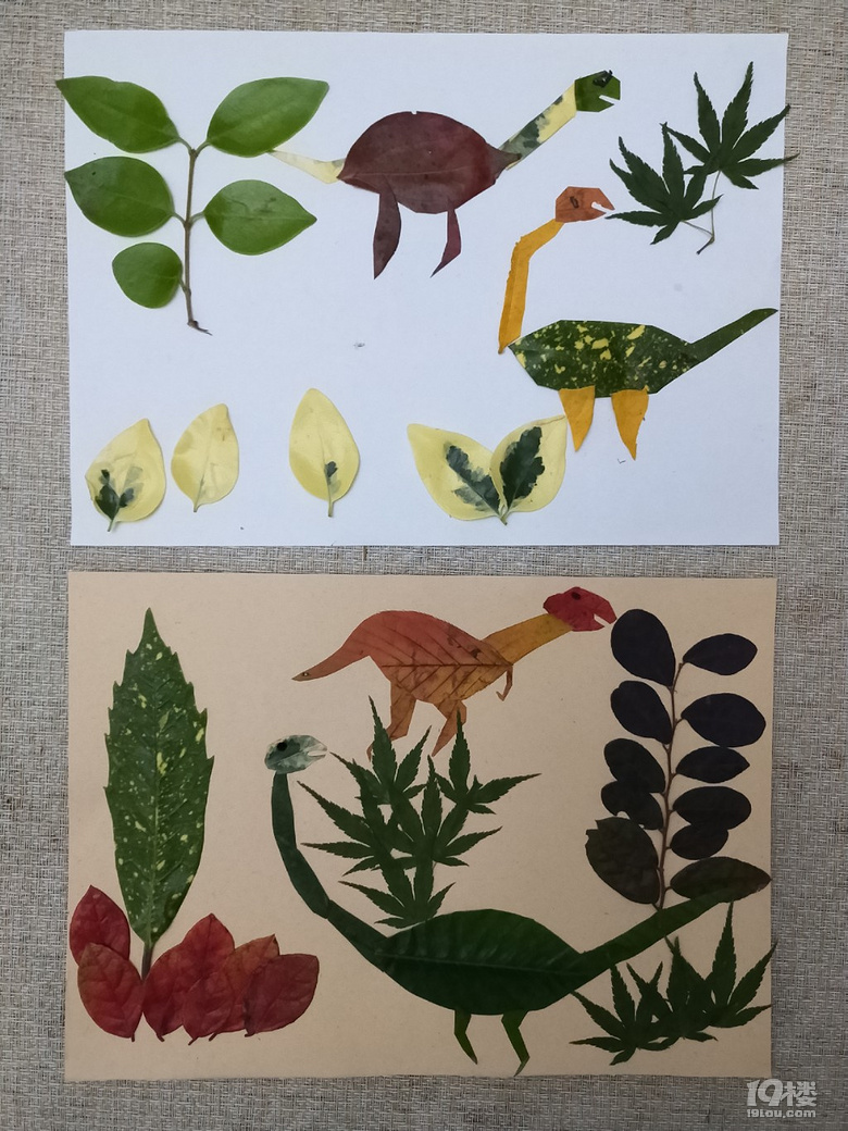 竞彩投注app_【陪娃做作业】为娘做完树叶贴画,娃说他的呢?然后又做了一份!