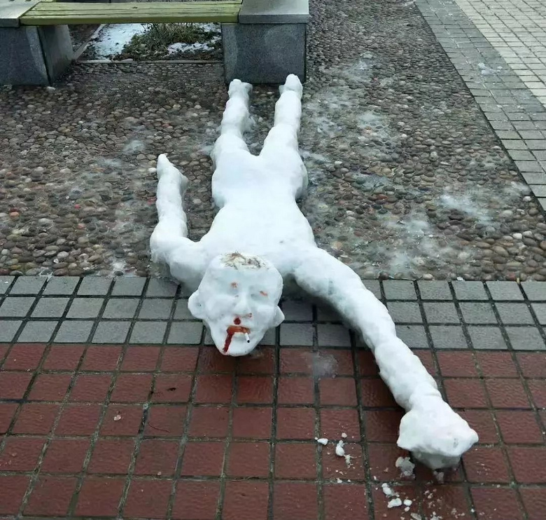 年度最不正經(jīng)雪人大賽，看完給跪了哈哈哈哈哈
