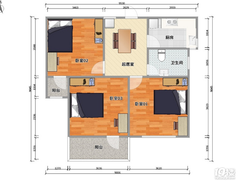 银爵世纪公寓 朝南 精美装修 东西全配