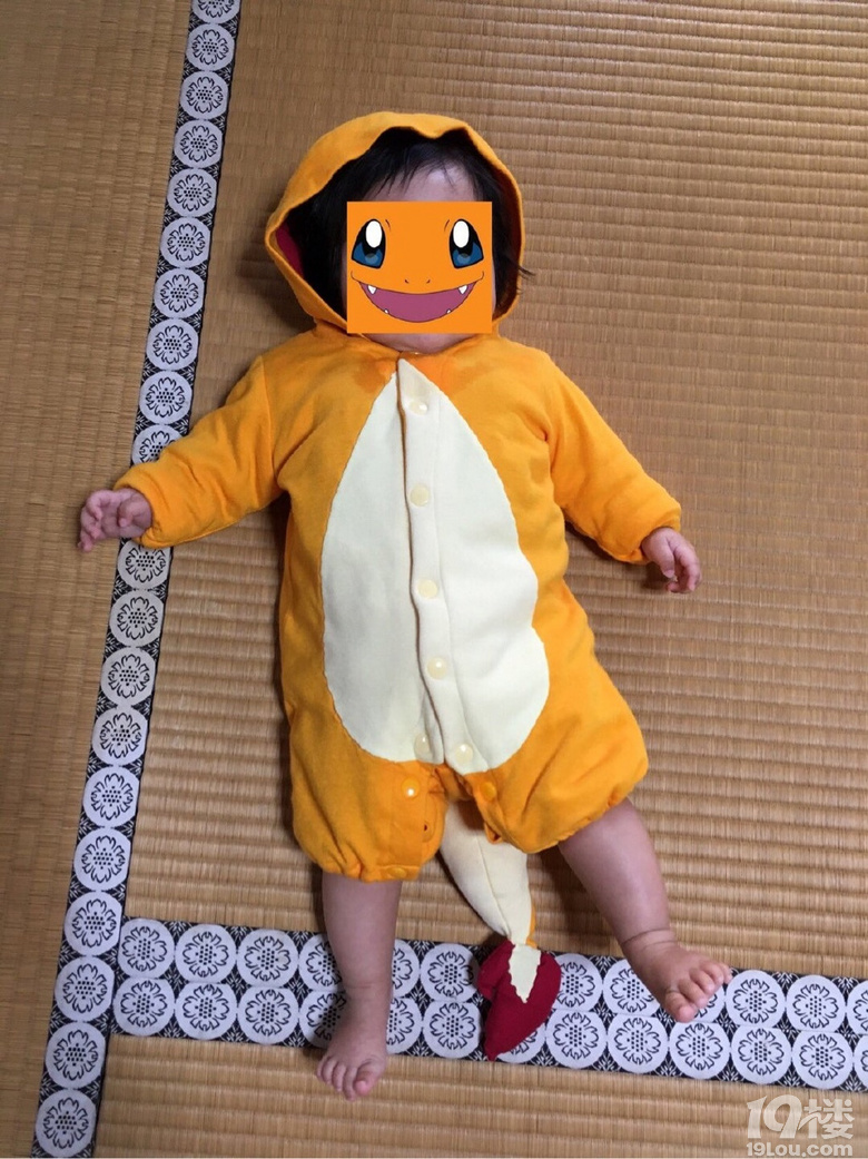 日本媽媽給女兒做的小火龍的衣服太有愛了