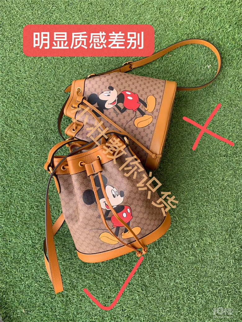 gucci 米奇水桶包判斷真假的幾個重要防偽點(diǎn)