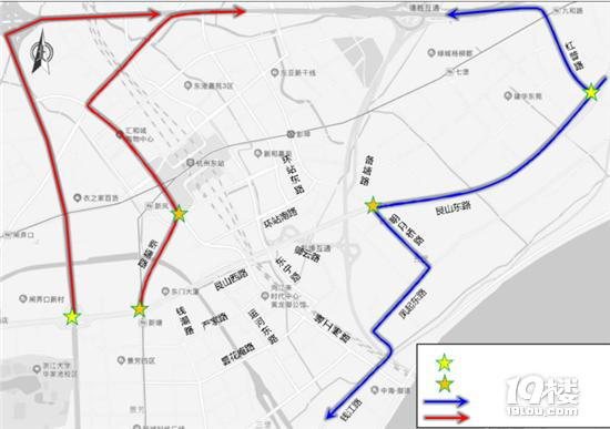 彭埠互通跨艮山路高架橋將拆除，繞行方案看這里
