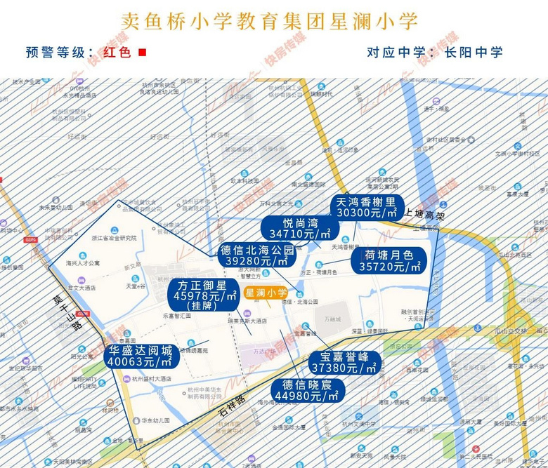 杭州市主城区重点学区房学区范围及房价汇总