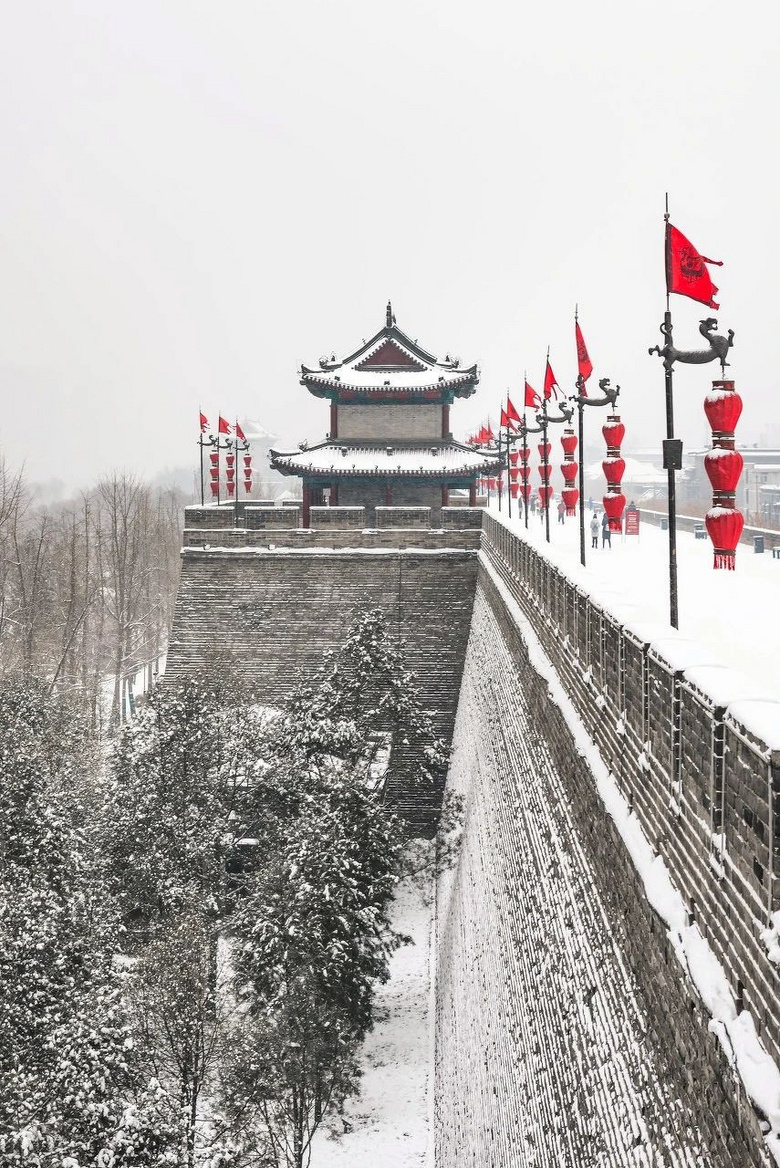 一下雪,西安就美成了长安!