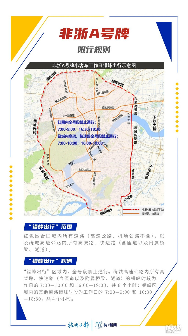 浙a区域牌照限行新规实施违反规则要进行处罚了