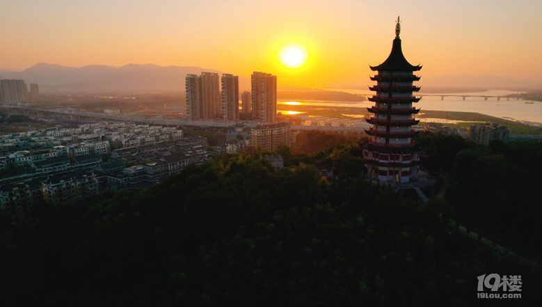 夕陽真美啊