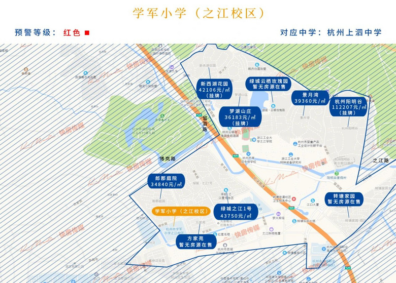 建议收藏2022年杭州热门学区房价地图出炉最新版