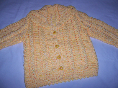 出全新纯手工编织宝宝毛衣