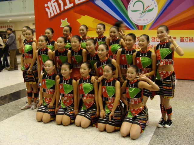 2008年,在浙江省中小学舞蹈节上的精彩瞬间.-